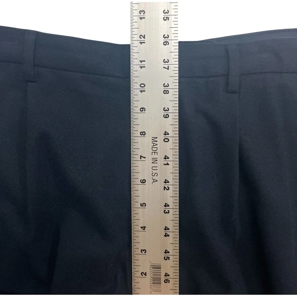 Banana Republic 36x29 Navy Blue Brushed Pleated Pants Trousers Wool Blend Modern